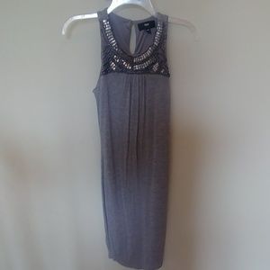 Grey midlength dress